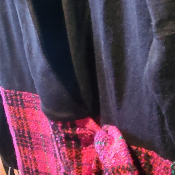 NWT VINTAGE Ann Tjian for Kenar Dress black & pink Medium - Picture 6 of 10